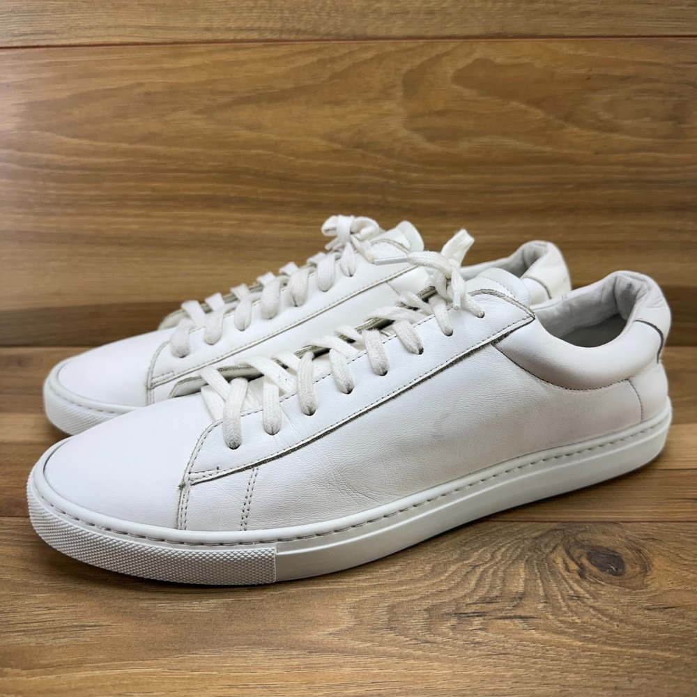 Oliver Cabell White Low Top Sneakers Mens 11 EU 44 Casual Minimalist Modern